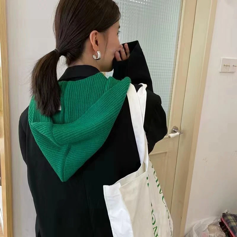 Knitted Cowl Hooded Shawl Autumn Winter Warm Scarf Hat Scarf for Women Designer Scarf Hats One-piece Neck Collar Beanies Cap
Knitted Cowl Hooded Shawl Autumn Winter Warm Scarf Hat Scarf for Women Designer Scarf Hats One-piece Neck Collar Beanies Cap