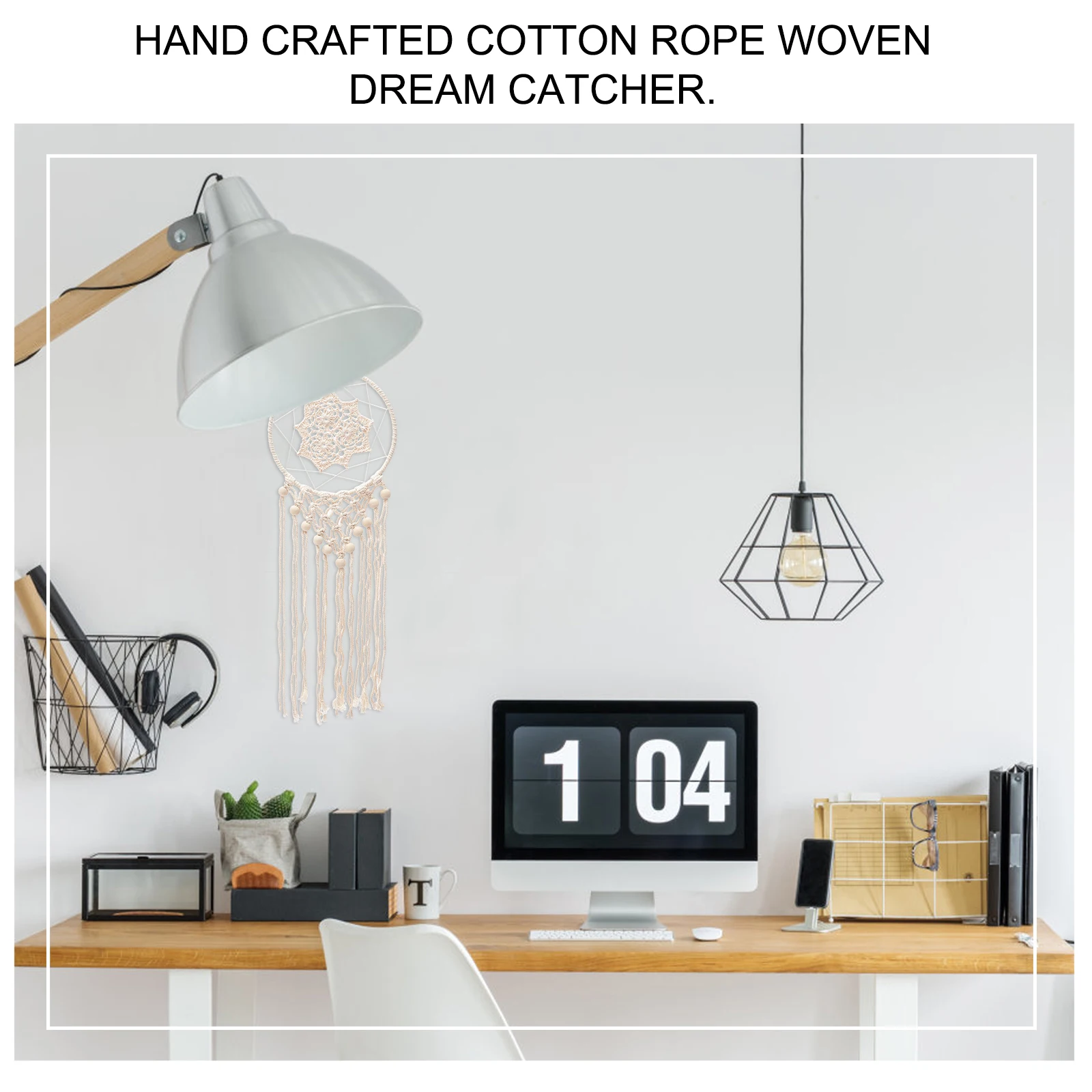 Macrame Dream Catcher Wall Hanging - Cotton Rope Bedroom Decor 5 Sa97cfab9841f452fb6bb3d3f8d5fcb94C