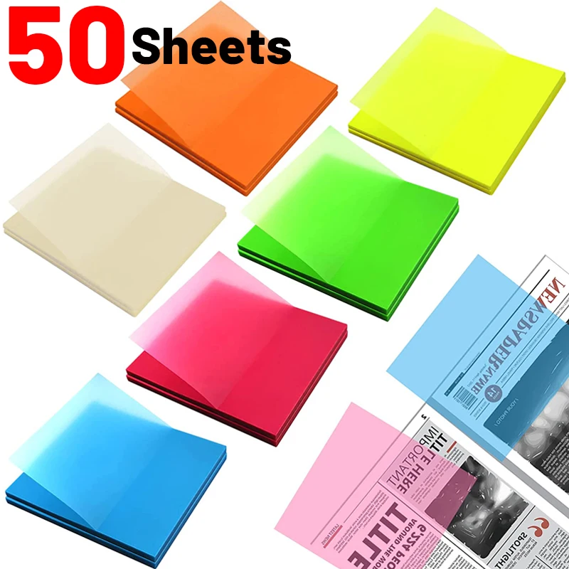 50 Sheets Waterproof Transparent Self Adhesive Memo Pads Sticky Bookmark See Through Posted It Office School Sticky Notes Marker
50 Sheets Waterproof Transparent Self Adhesive Memo Pads Sticky Bookmark See Through Posted It Office School Sticky Notes Marker
