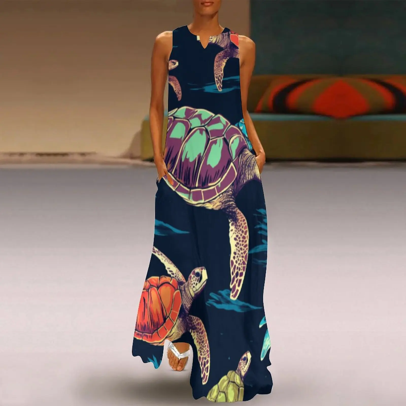 Fashion Women's Long Dress Summer Sea TurtlePrint Y2k ClothesCasualProm Dress 2023
Fashion Women's Long Dress Summer Sea TurtlePrint Y2k ClothesCasualProm Dress 2023