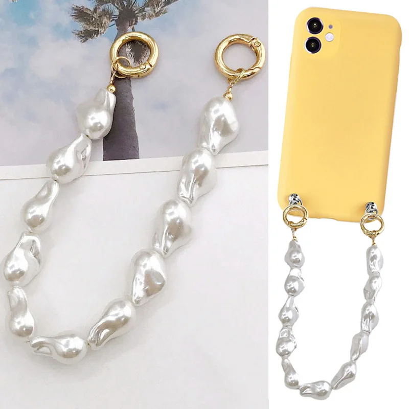DIY Irregular Imitate Pearl Phone Case For Women Girls Handbag Belt Strap ABS DIY Replacement Handle Bag Accessories
DIY Irregular Imitate Pearl Phone Case For Women Girls Handbag Belt Strap ABS DIY Replacement Handle Bag Accessories