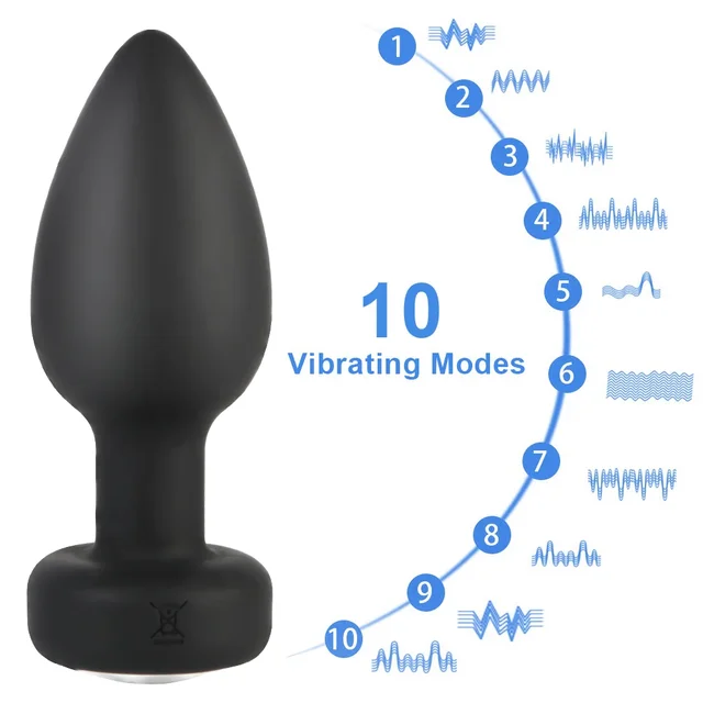 Vibromasseur Anal à 10 Vitesses pour Homme et Femme, Ohio eur de Prostate Vibrant, Télécommande 2