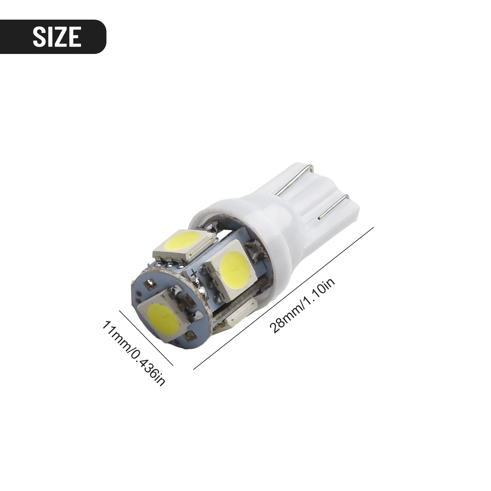 20Pcs Car LED Bulb T10 W5W 194 LED Signal Light 12V 5050 SMD 6000K White Auto Interior Dome Reading/instrument/license Lamp
20Pcs Car LED Bulb T10 W5W 194 LED Signal Light 12V 5050 SMD 6000K White Auto Interior Dome Reading/instrument/license Lamp