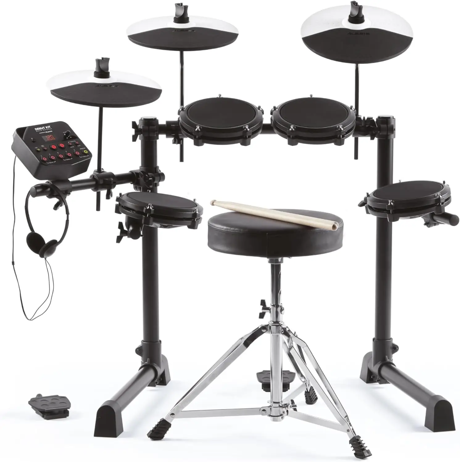 Debut Kit – Kids Set With 4 Quiet Mesh ElectricPads, 120 Sounds, Stool, Sticks
Debut Kit – Kids Set With 4 Quiet Mesh ElectricPads, 120 Sounds, Stool, Sticks
