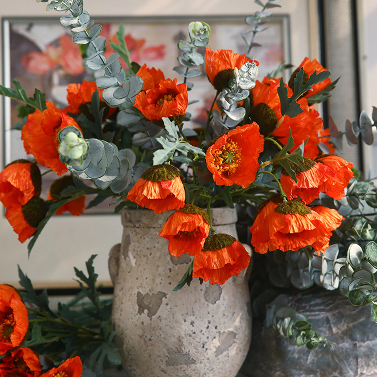46cm Simulation Poppy Flower Branch Artificial Poppies Cuttings Wedding Christmas Party Home DIY Decoration
46cm Simulation Poppy Flower Branch Artificial Poppies Cuttings Wedding Christmas Party Home DIY Decoration