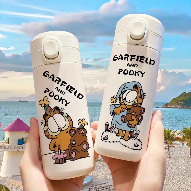 Cartoon Anime Image 420Ml Garfield Thermos Cup Kawaii High Capacity Portable 306 Stainless Steel Student Water Cup Home Supplies
Cartoon Anime Image 420Ml Garfield Thermos Cup Kawaii High Capacity Portable 306 Stainless Steel Student Water Cup Home Supplies