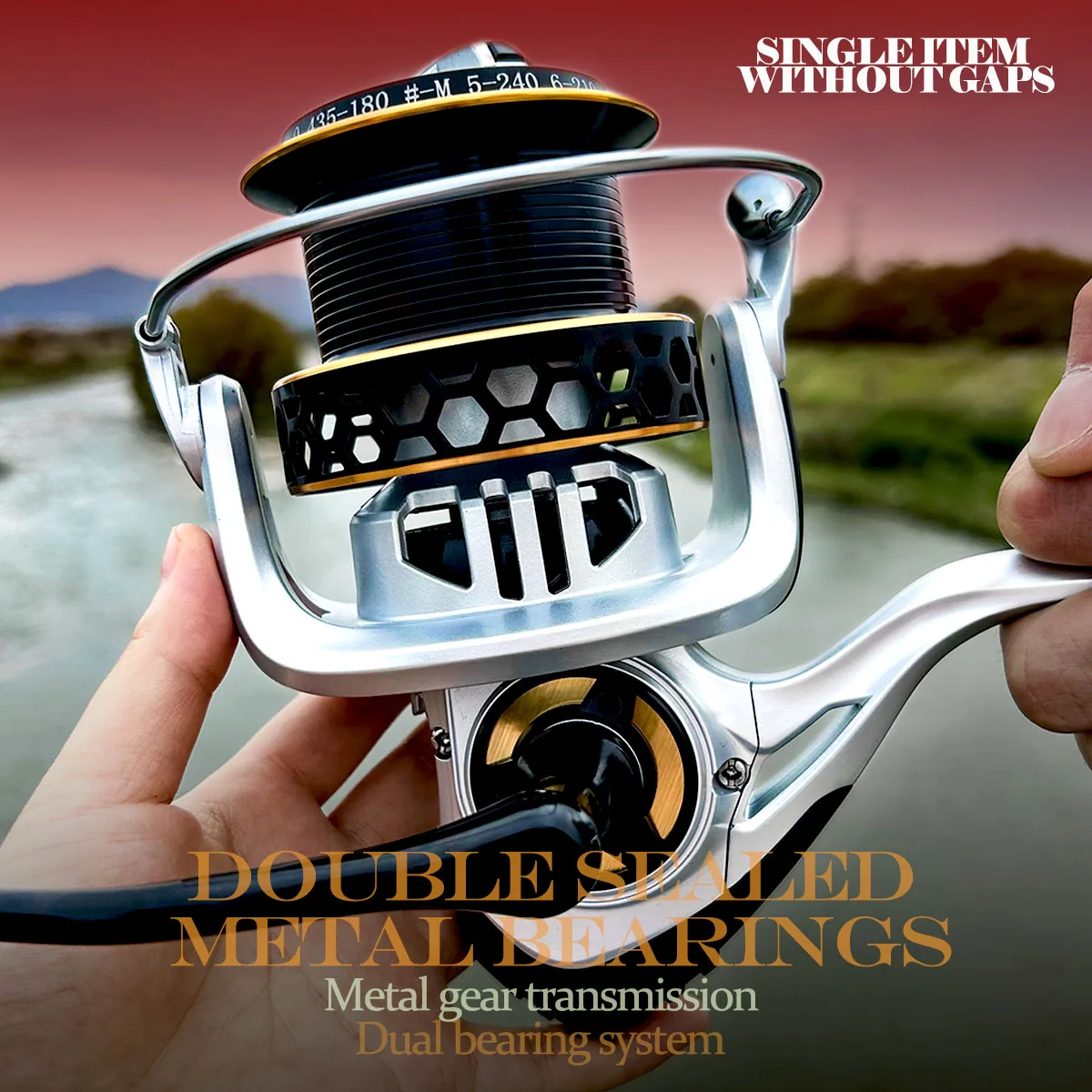 Double Sealed Metal Bearings Spinning Fishing Reel 5+1BB Carp Saltwater Freshwater Pesca Gapless 5.2:1 Wheel Max Drag 15kg
Double Sealed Metal Bearings Spinning Fishing Reel 5+1BB Carp Saltwater Freshwater Pesca Gapless 5.2:1 Wheel Max Drag 15kg
