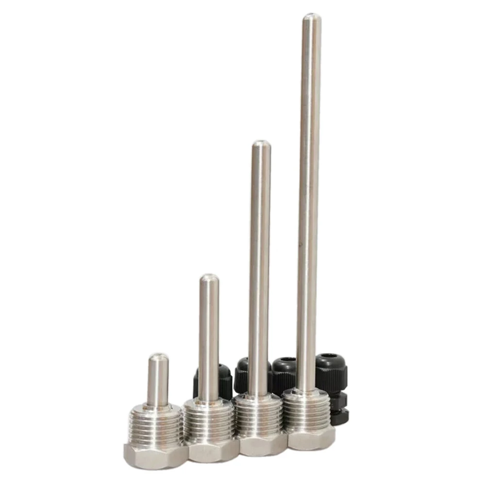 30-200mm Thermowell Temperature Sensor 304 Waterproof Stainless Steel 1/2 BSP G 250 Celsius Thread Hand Tool Accessories
30-200mm Thermowell Temperature Sensor 304 Waterproof Stainless Steel 1/2 BSP G 250 Celsius Thread Hand Tool Accessories