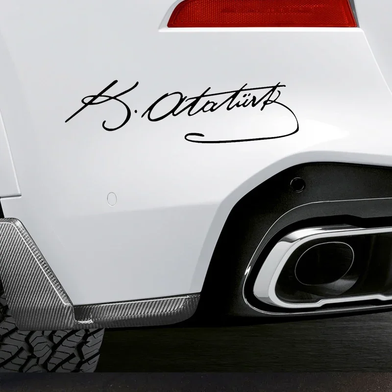 Signature Ataturk car sticker vinyl decal white/black for auto car stickers styling car decoration 25cm*7cm
Signature Ataturk car sticker vinyl decal white/black for auto car stickers styling car decoration 25cm*7cm