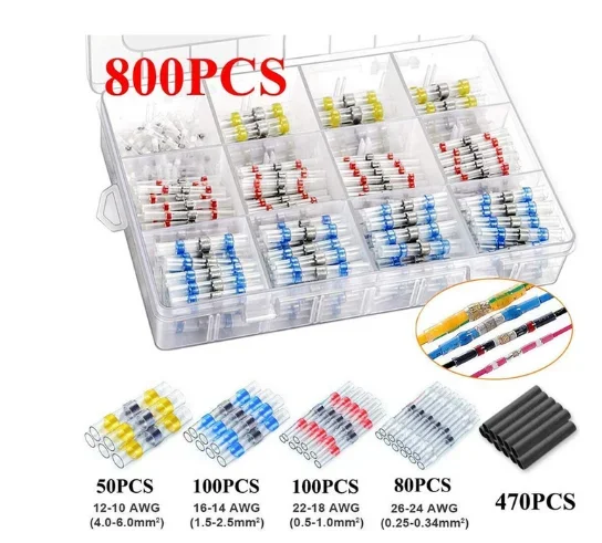 500/50PCS Heat Shrink Connectors Waterproof Solder Wire Connectors & Heat Shrink Butt Crimp Connectors - Electrical Connectors
500/50PCS Heat Shrink Connectors Waterproof Solder Wire Connectors & Heat Shrink Butt Crimp Connectors - Electrical Connectors