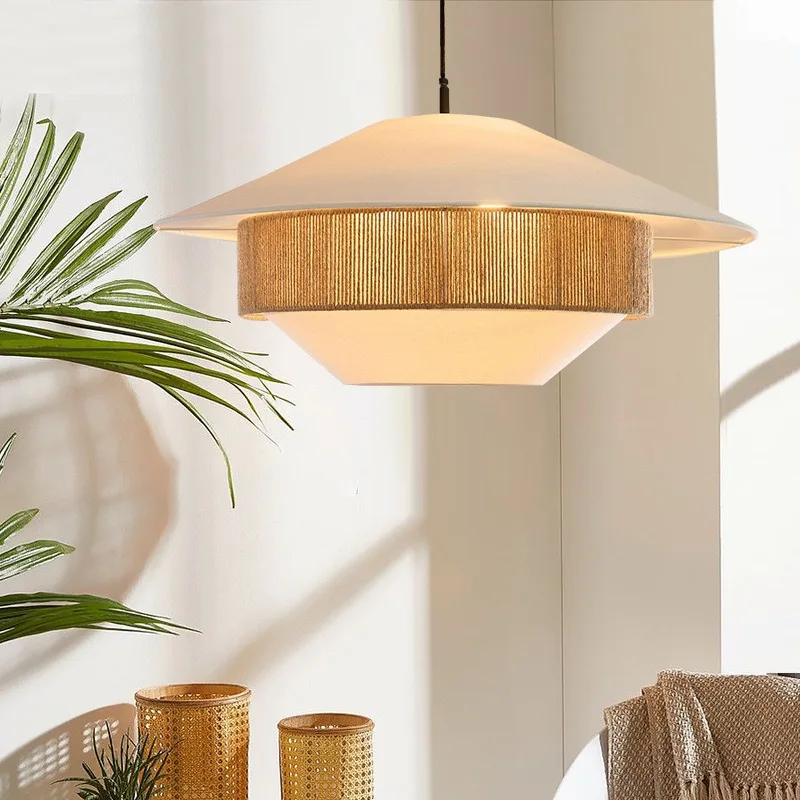 Vintage Wabi-Sabi Pendant Lights Nordic Simple Dining Living Room Hemp Rope Hanglamp Bedroom Creative Home Decor Light Fixtures
Vintage Wabi-Sabi Pendant Lights Nordic Simple Dining Living Room Hemp Rope Hanglamp Bedroom Creative Home Decor Light Fixtures