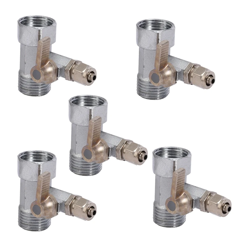 5X RO Feed Water Adapter 1/2 Inch To 1/4 Inch Ball Valve Faucet Tap Feed Reverse Osmosis Silver
5X RO Feed Water Adapter 1/2 Inch To 1/4 Inch Ball Valve Faucet Tap Feed Reverse Osmosis Silver