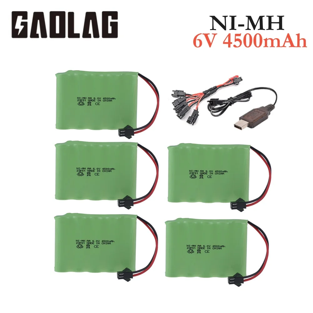 6v 4500mah Ni-MH Battery + Charger For Rc toys Cars Tanks Trucks Robots Boats Guns 3000/3500mAh AA 6v Rechargeable Battery Pack
6v 4500mah Ni-MH Battery + Charger For Rc toys Cars Tanks Trucks Robots Boats Guns 3000/3500mAh AA 6v Rechargeable Battery Pack