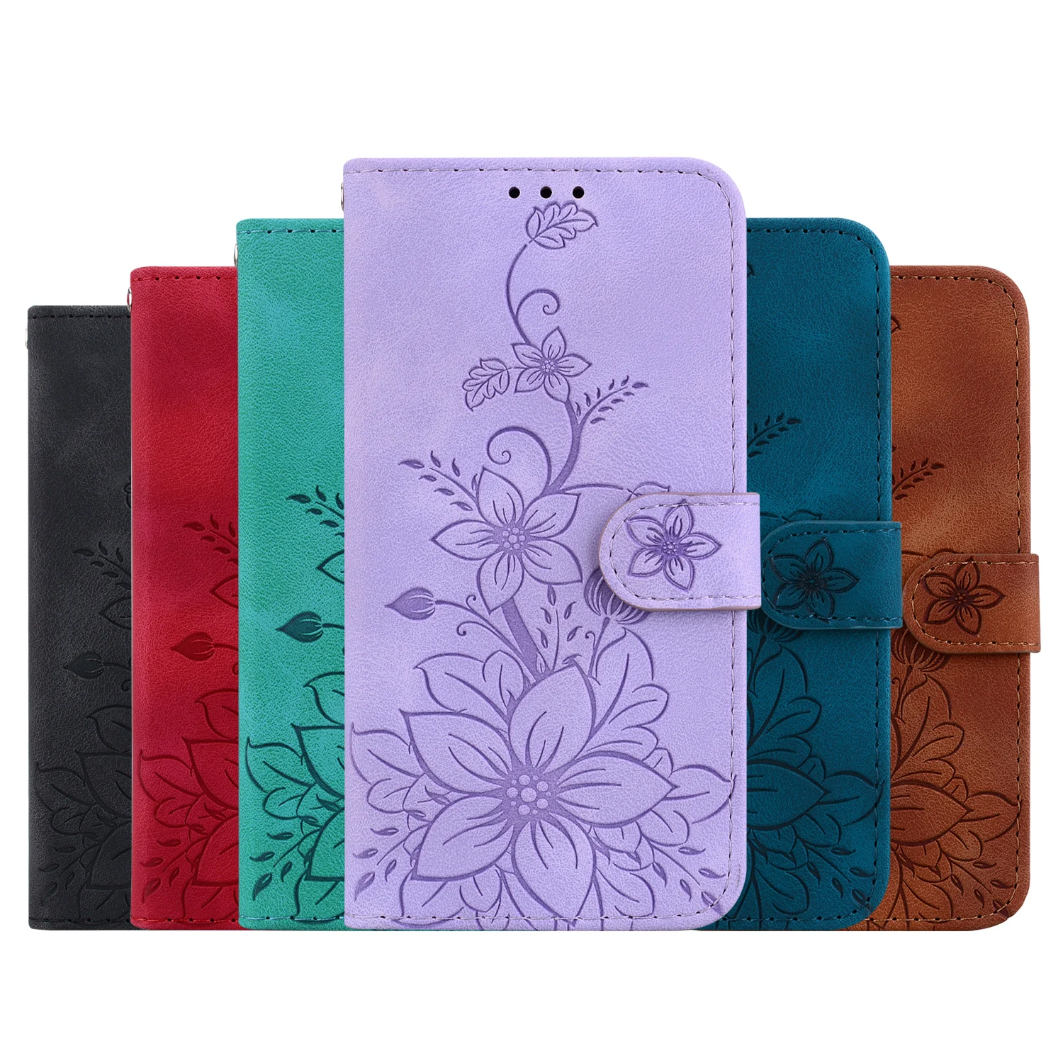 

Flip Wallet Case Embossed Flower Butterfly for Samsung Galaxy S10 S9 Plus S8 J5 J3 Note 10 A40 A50 Shockproof Leather Magnetic