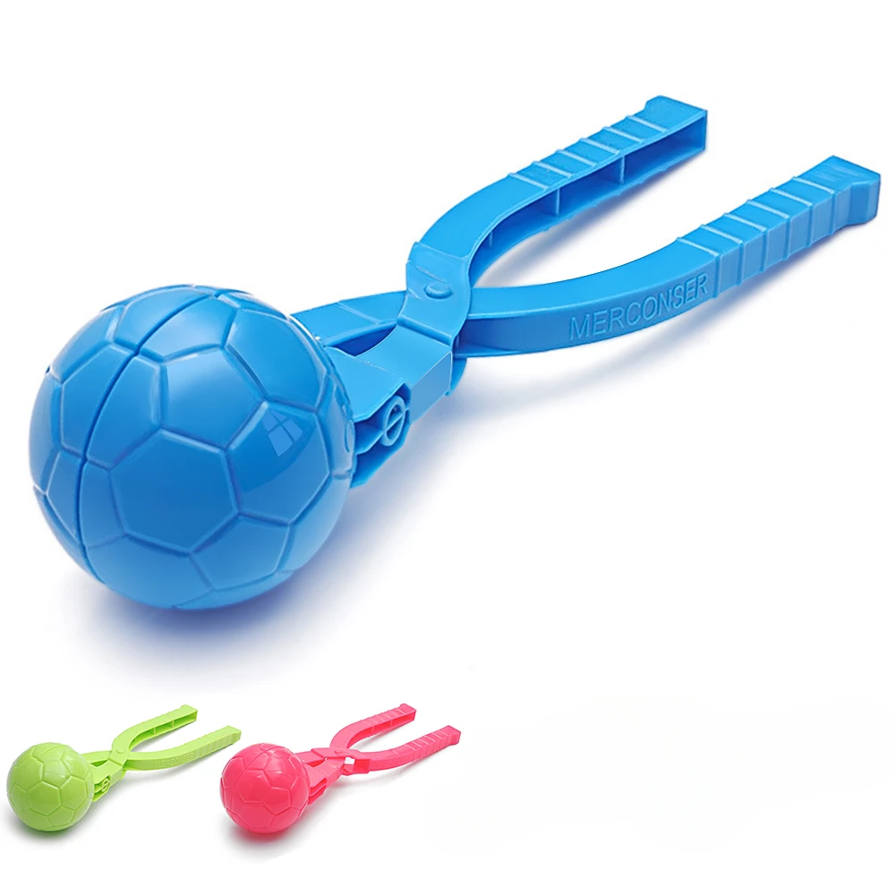 

Football DIY Snowball Tool Portable Color Random Snow Sand Mold Clip Durable Multipurpose Non-Toxic for Kids Outdoor Sports Toys