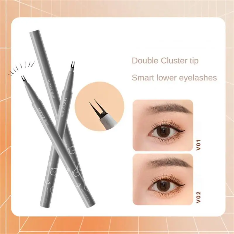 

Waterproof Eyeliner Not Easy To Smudge Makeup Easy To Remove Long Lasting Eyeliner No Lag Double Cross Eyeliner Film Formation