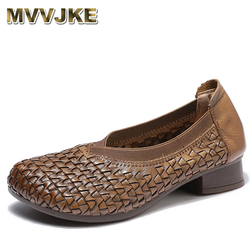 Новые женские туфли на толстом каблуке с мягкой подошвой из воловьей кожи
Новые женские туфли на толстом каблуке с мягкой подошвой из воловьей кожи