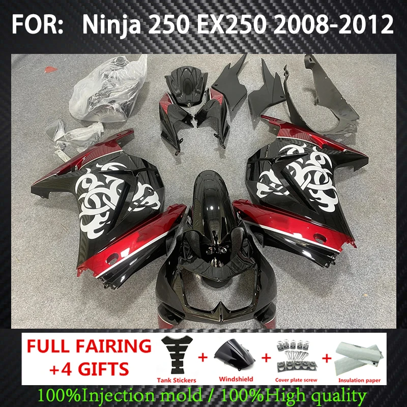 Motorcycle Fairing Kit Suitable for Ninja 250 08-12 EX250 2008 2009 2010 2011 2012 Fairing Black red
Motorcycle Fairing Kit Suitable for Ninja 250 08-12 EX250 2008 2009 2010 2011 2012 Fairing Black red