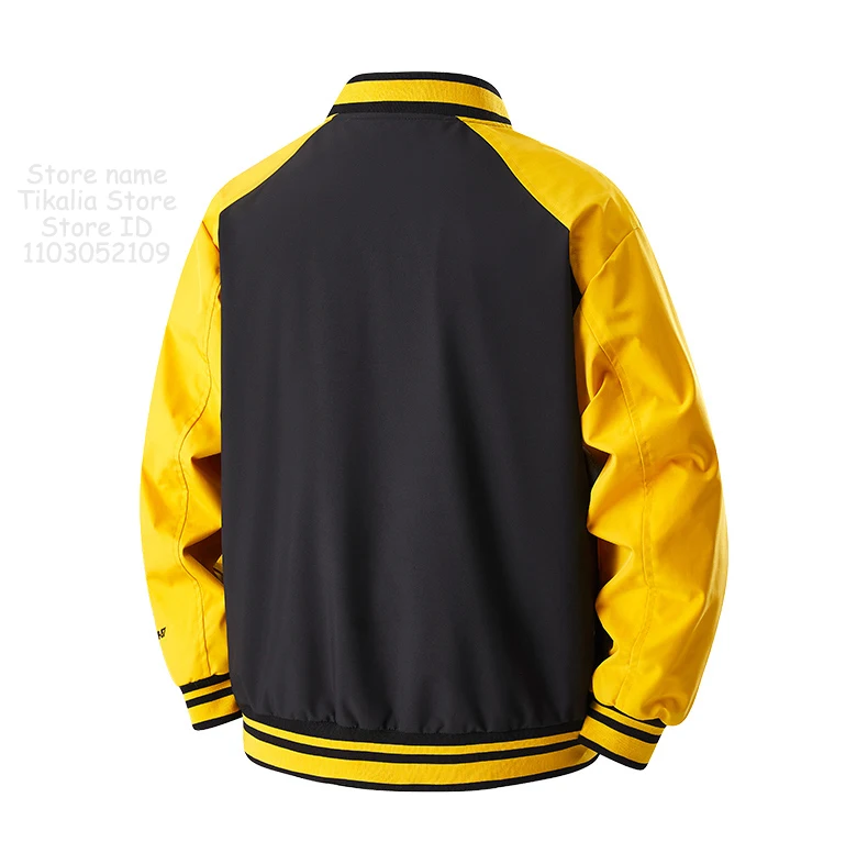 Men’s Varsity Baseball Jacket Streetwear Retro Color Block Bomber Coat with Embroidered Letters Button College Style Outerwear Men’s Varsity Baseball Jacket Streetwear Retro Color Block Bomber Coat with Embroidered Letters Button College Style Outerwear