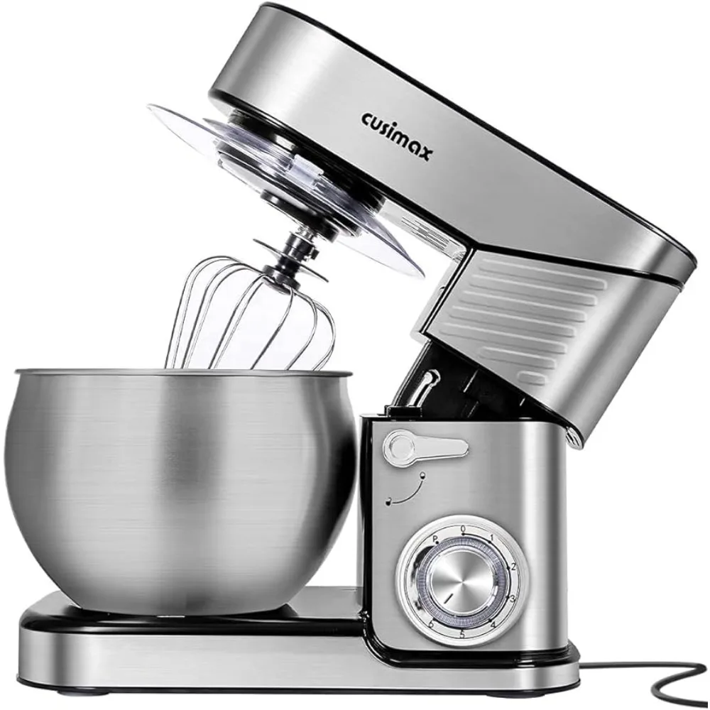 

Stand Mixer, CUSIMAX 6.5QT Stainless Steel Mixer 6-Speeds Tilt-Head Dough Mixers for Baking with Dough Hook,