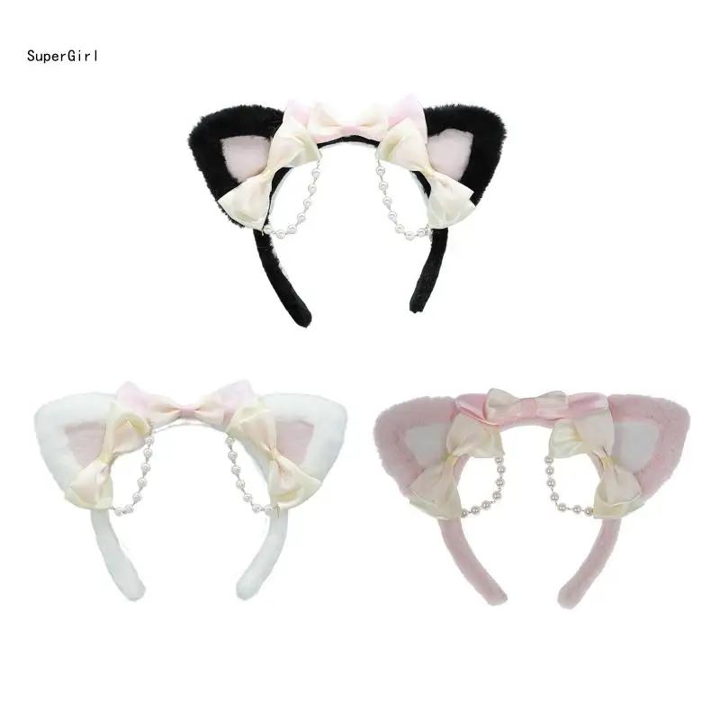 Simple Sweet Hair Accessories Women Students Washing Face Hairband for Cat Ears Headbands with Pearl Decor Hair H
Simple Sweet Hair Accessories Women Students Washing Face Hairband for Cat Ears Headbands with Pearl Decor Hair H