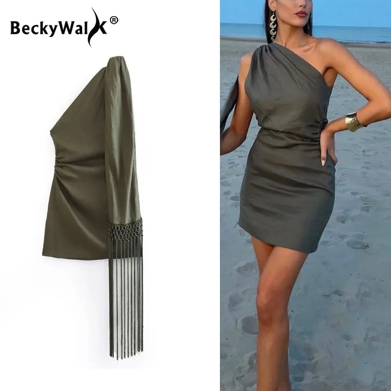 Casual Asymmetric Women Beach Dress Summer One Shoulder Sleeveless Sexy Party Dresses Female Elegant Linen Holiday Vestido WF374
Casual Asymmetric Women Beach Dress Summer One Shoulder Sleeveless Sexy Party Dresses Female Elegant Linen Holiday Vestido WF374
