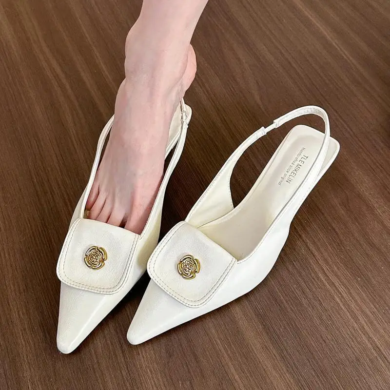 2024 Summer Designer Elegant Flower Pointed Toe High Heeled Sandals Women's Fine Heeled Stilettos Cat Heeled Single Shoes
2024 Summer Designer Elegant Flower Pointed Toe High Heeled Sandals Women's Fine Heeled Stilettos Cat Heeled Single Shoes