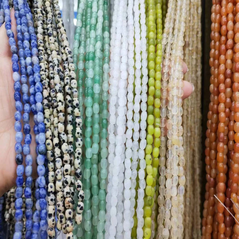 New Natural Stone Rice Beads Handmade DIY Bracelet Necklace Keychain Women's Earrings Jewelry Accessories Wholesale
New Natural Stone Rice Beads Handmade DIY Bracelet Necklace Keychain Women's Earrings Jewelry Accessories Wholesale