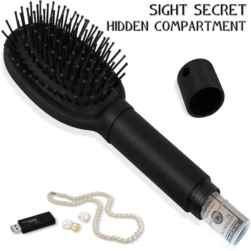 

Creative Sight Secret Hair Comb ⁣⁣⁣⁣Hidden Storage Compartment Travel Diversion Stash Safe Container Hide Cash Ring Necklace Key