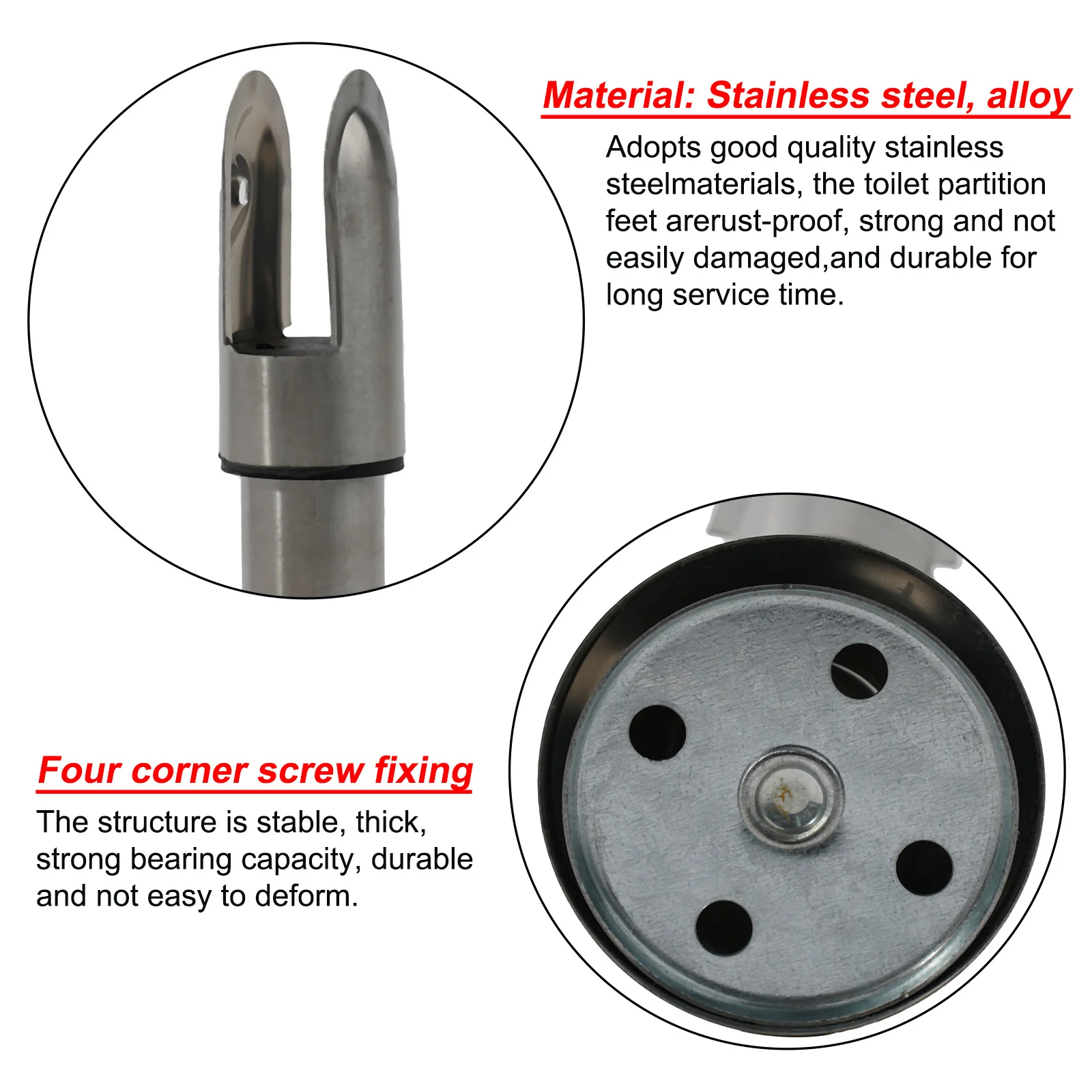 With Excellent Texture Toilet Partition Stainless Bracket Door Hardware No Burrs Anti- Rust And Anti- Corrosion
With Excellent Texture Toilet Partition Stainless Bracket Door Hardware No Burrs Anti- Rust And Anti- Corrosion