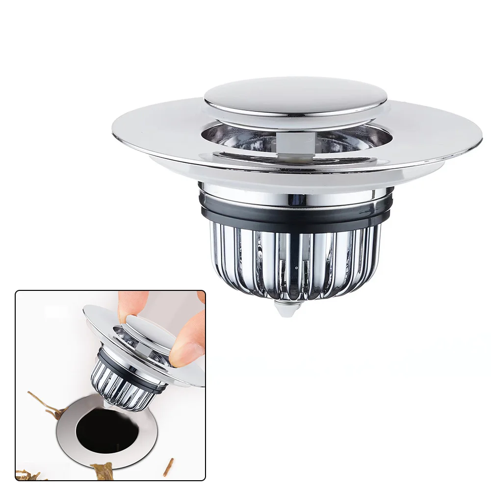 Bathroom Sink Plug Stopper Pop-Up Bounce Core Sink Drains Wash Basin Drain Filter Plug Bathroom Shower Hair Catcher Bathtub Tool
Bathroom Sink Plug Stopper Pop-Up Bounce Core Sink Drains Wash Basin Drain Filter Plug Bathroom Shower Hair Catcher Bathtub Tool