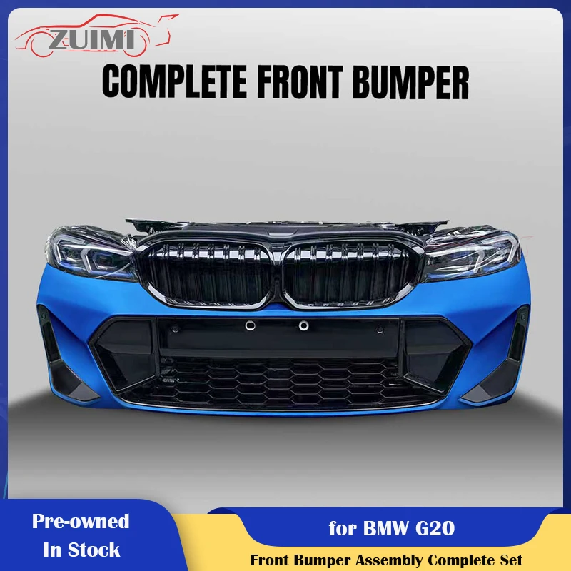 

Pre-owned G20 PP Material Bumpers Body Kits Blue White Grey Front Bumper Assembly Second Hand for BMW G20