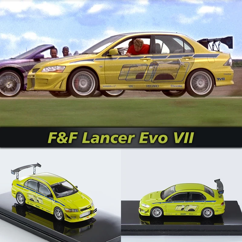 

FS в наличии 1:64 Lancer Evo VII FNF, коллекционная Миниатюрная модель автомобиля из литого под давлением, с высокой скоростью