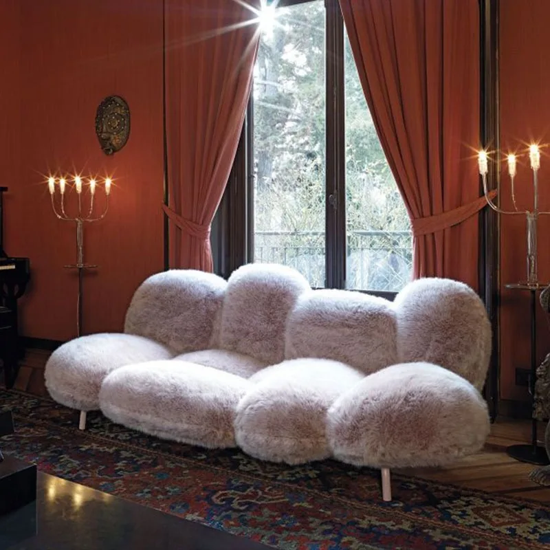 Powder Puff Plush Sofa Xiaohongshu Internet Celebrity High-Grade Artistic Aesthetic Creative Custom Sofa
Powder Puff Plush Sofa Xiaohongshu Internet Celebrity High-Grade Artistic Aesthetic Creative Custom Sofa