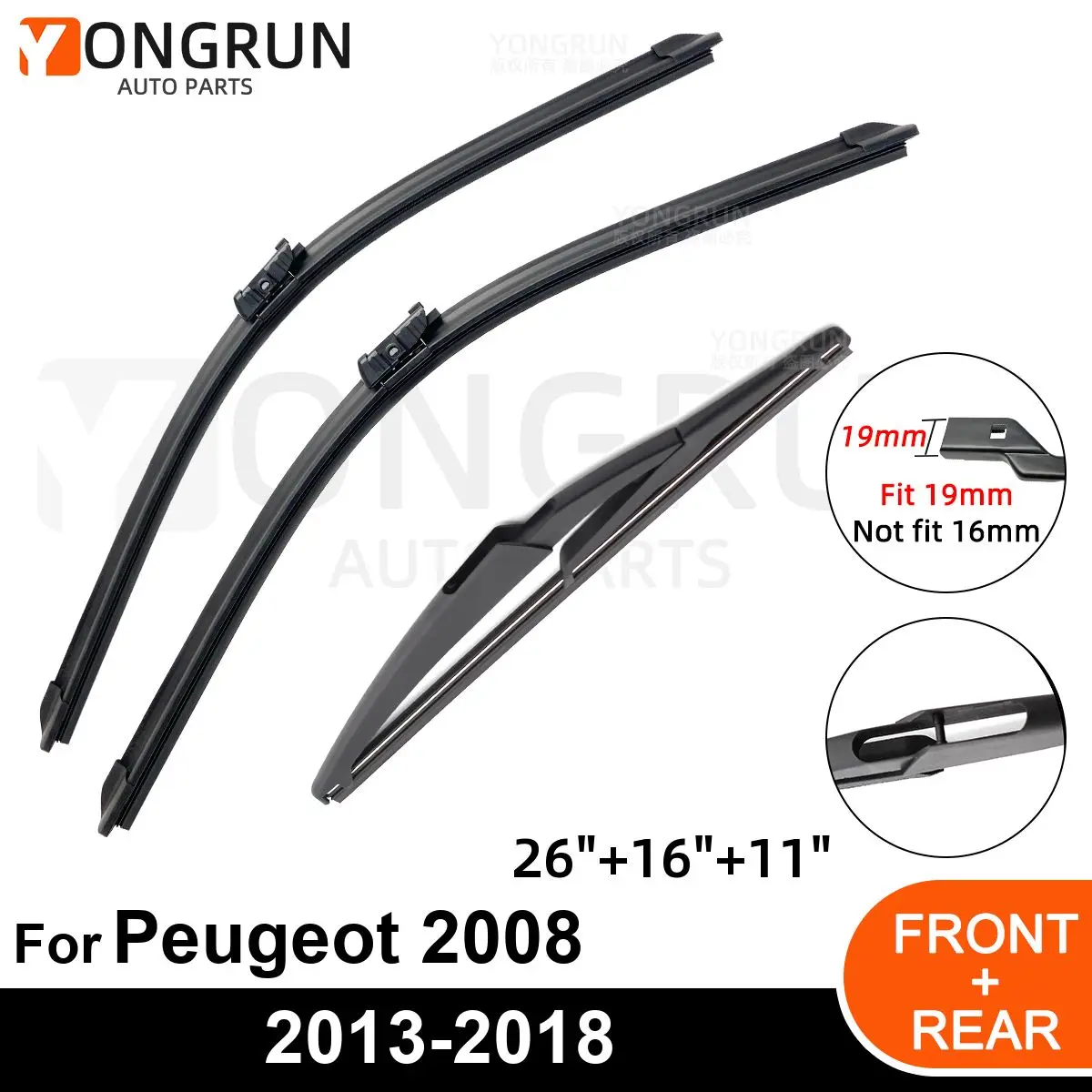 Щетка стеклоочистителя для Peugeot 2008, 26, 16, 11 дюймов, 2013-2014, 2015, 2016, 2017, 2018
Щетка стеклоочистителя для Peugeot 2008, 26, 16, 11 дюймов, 2013-2014, 2015, 2016, 2017, 2018