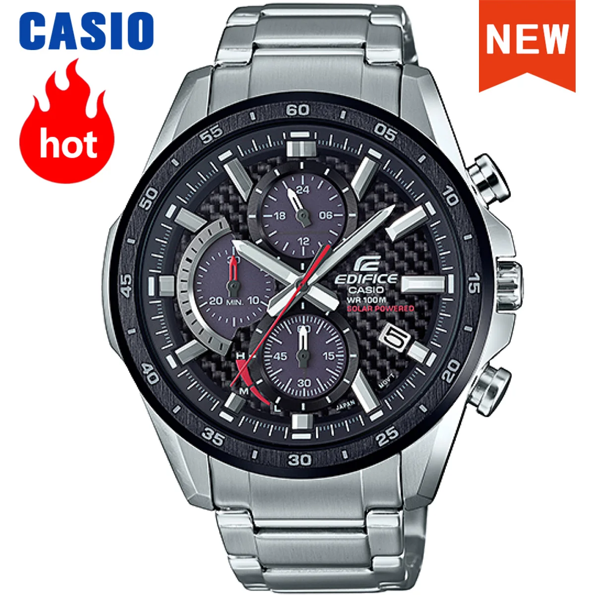 

Casio Edifice Series Brand Luxury Quartz Waterproof commercial affairs Solar Bluetooth reloj hombre EQS-900DB