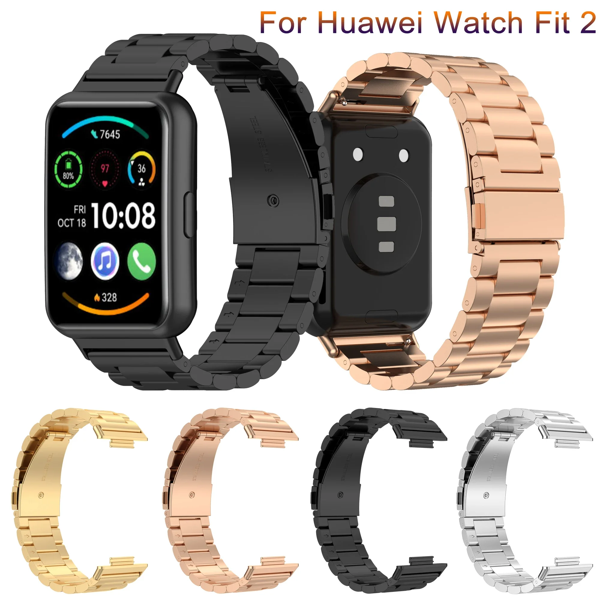 2023 Luxury Metal Stainless Steel Classic Watch Band For Huawei Watch Fit 2 Strap Bracelet For Huawei Fit2 Active Smart Watch
2023 Luxury Metal Stainless Steel Classic Watch Band For Huawei Watch Fit 2 Strap Bracelet For Huawei Fit2 Active Smart Watch