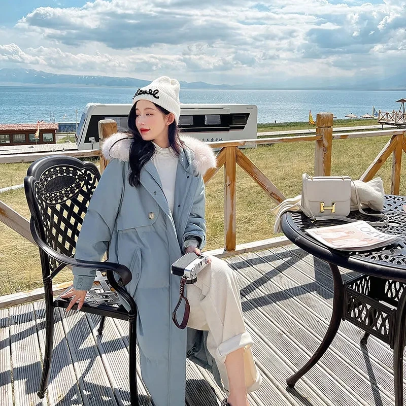 Winter Jacket Women 2022 New Fashion Loose Casual Fur Collar Hooded Thick Parkas Female Outwear Large Size Long Down Cotton Coat
Winter Jacket Women 2022 New Fashion Loose Casual Fur Collar Hooded Thick Parkas Female Outwear Large Size Long Down Cotton Coat