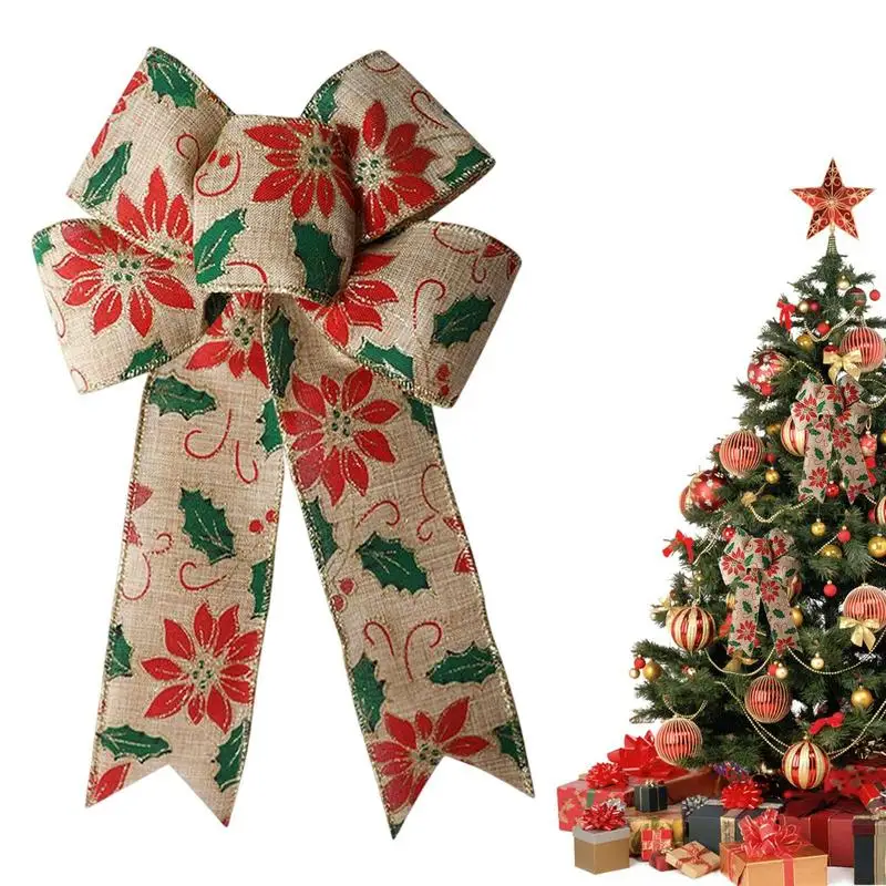 Christmas Wreath Bows Decorative Christmas Tree Topper Bows Rustic Home Decor With Snowflakes For Wreath New Year Indoor Outdoor
Christmas Wreath Bows Decorative Christmas Tree Topper Bows Rustic Home Decor With Snowflakes For Wreath New Year Indoor Outdoor