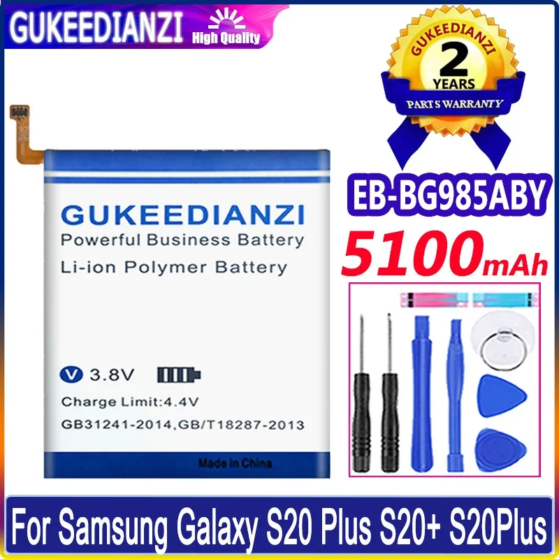 EB-BG985ABY 5100mAh Сменный аккумулятор для Samsung Galaxy S20 Plus S20 + Мобильный телефон батареи + Инструменты
EB-BG985ABY 5100mAh Сменный аккумулятор для Samsung Galaxy S20 Plus S20 + Мобильный телефон батареи + Инструменты