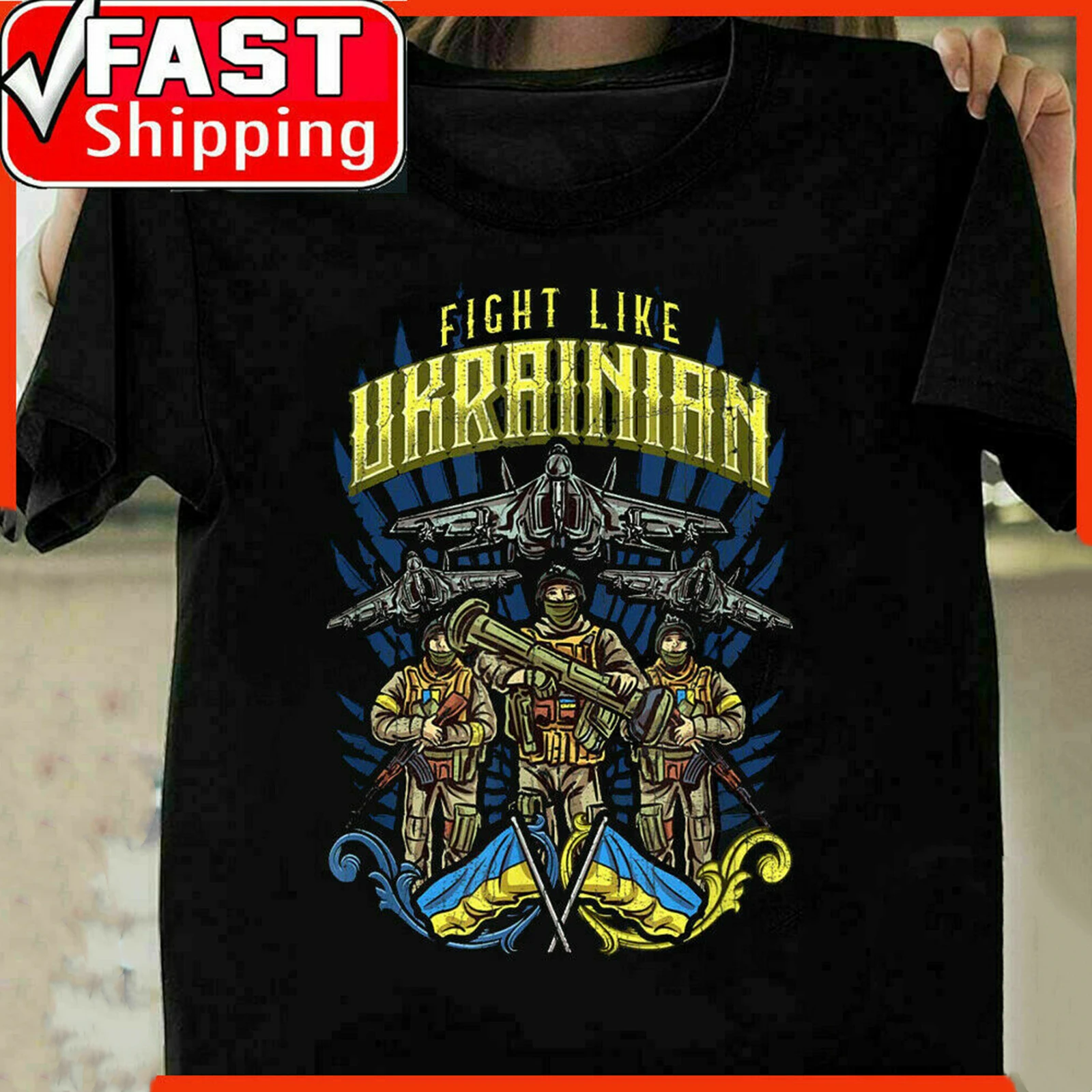 Fight Like Ukrainian Shirt Ukraine T-Shirt Vintage Gift For Men Men's 100% Cotton Casual T-shirts Loose Top Size S-3XL
Fight Like Ukrainian Shirt Ukraine T-Shirt Vintage Gift For Men Men's 100% Cotton Casual T-shirts Loose Top Size S-3XL