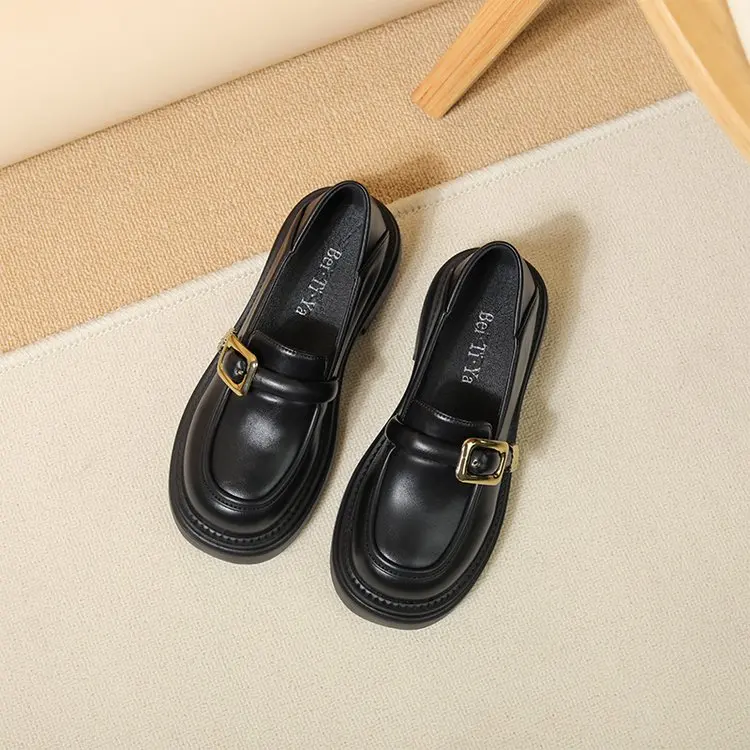 Весна 2023, женские туфли на высоком каблуке в британском стиле, с металлической отделкой, для вечеринок и работы, повседневные лоферы, стильная и удобная обувь
Весна 2023, женские туфли на высоком каблуке в британском стиле, с металлической отделкой, для вечеринок и работы, повседневные лоферы, стильная и удобная обувь