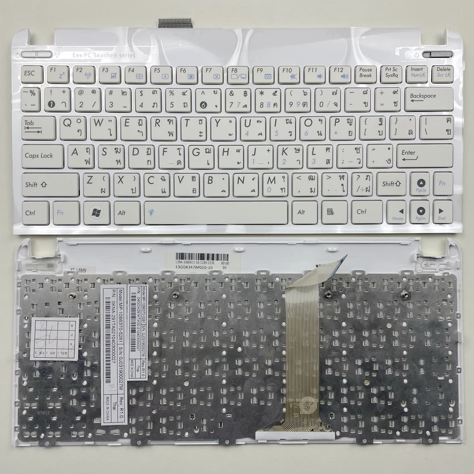 Тайская клавиатура для Asus Eee PC 1015 1015B 1015BX 1015PW 1015CX 1015PD 1011 1015PX с белой рамкой
Тайская клавиатура для Asus Eee PC 1015 1015B 1015BX 1015PW 1015CX 1015PD 1011 1015PX с белой рамкой