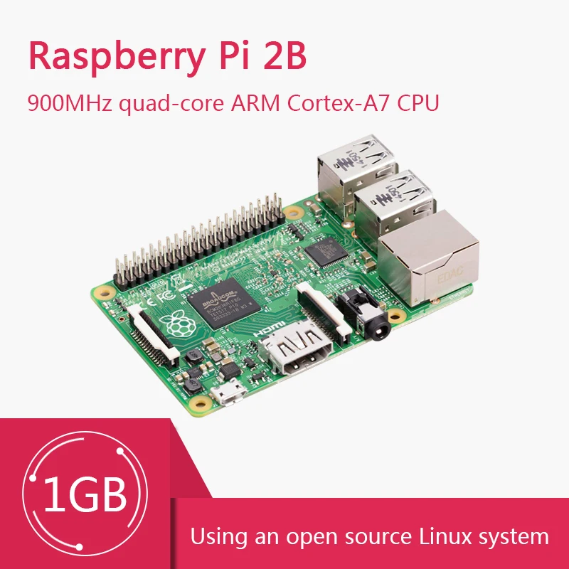 Новая официальная макетная плата Raspberry Pi 2, модуль B поколения B, материнская плата Raspberry pi 2B, 1 Гб, ARM
Новая официальная макетная плата Raspberry Pi 2, модуль B поколения B, материнская плата Raspberry pi 2B, 1 Гб, ARM