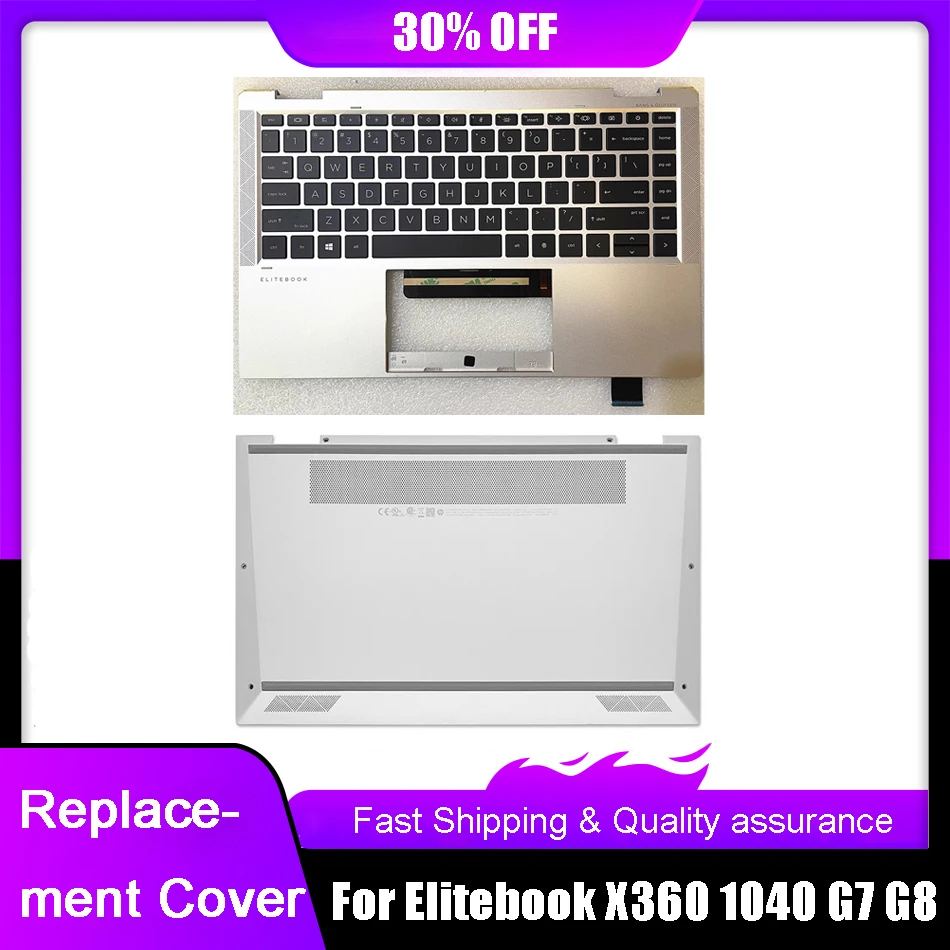 95%New Laptop LCD Back Cover For HP Elitebook X360 1040 G7 G8 Palmrest with Keyboard Upper Bottom Case Silver 
95%New Laptop LCD Back Cover For HP Elitebook X360 1040 G7 G8 Palmrest with Keyboard Upper Bottom Case Silver