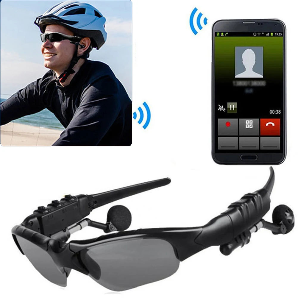 

Мотоциклетная гарнитура, Bluetooth, очки для верховой езды, беспроводные наушники с микрофоном, поляризованные солнцезащитные очки, гарнитура для звонков