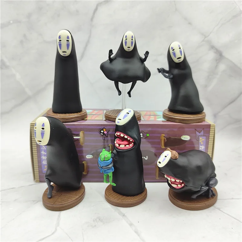 6Pcs/set Anime Spirited Away No Face Man Action Figure Model Doll Toys Car Cafe Cake Decoration Ornaments Accessories Gift
6Pcs/set Anime Spirited Away No Face Man Action Figure Model Doll Toys Car Cafe Cake Decoration Ornaments Accessories Gift