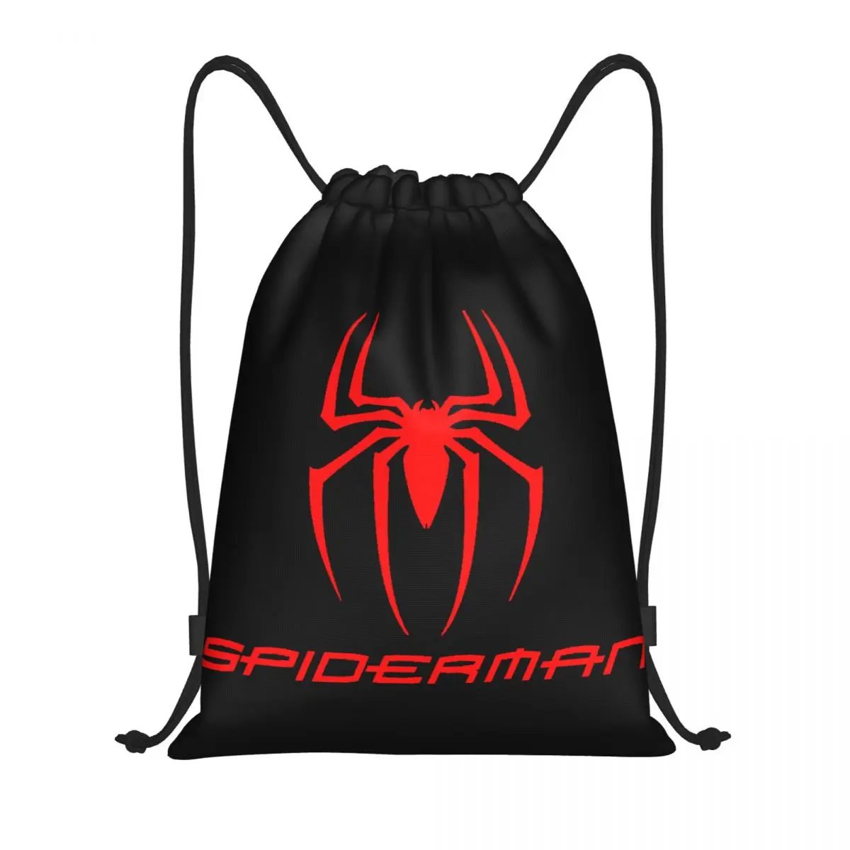 

Custom Spiderman Superhero Cartoon Drawstring Bags for Training Yoga Backpacks Men Women Marvel Sports Gym Sackpack