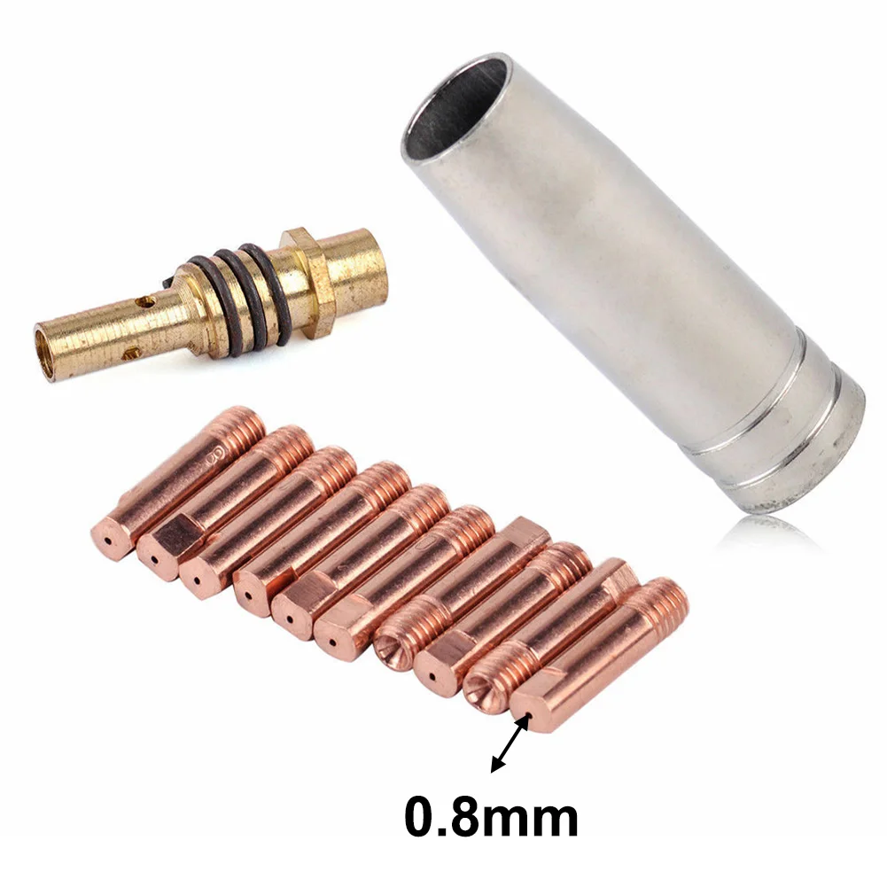 12pcs MB 15AK Welding Contact Tips 25mm M6 Gas Nozzle Tip Holder 0.6 Mm-1.2mm MIG MAG Welding Contact Torches Welding Tool Parts
12pcs MB 15AK Welding Contact Tips 25mm M6 Gas Nozzle Tip Holder 0.6 Mm-1.2mm MIG MAG Welding Contact Torches Welding Tool Parts