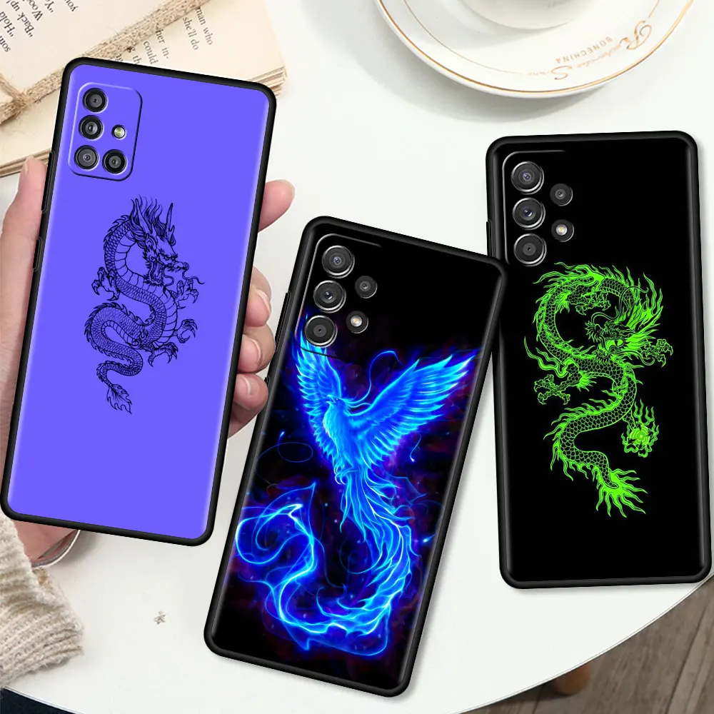 Противоударный чехол для Samsung Galaxy A51 A12 A52 A71 A21s A32 A31 A02s A72 A41 A11 A22 мягкий телефона из
